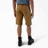 imageDickies Mens Flex 5Pocket Duck Canvas Shorts 11quotBrown Duck