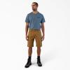 imageDickies Mens Flex 5Pocket Duck Canvas Shorts 11quotBrown Duck