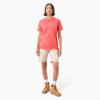 imageDickies Womens Heavyweight Short Sleeve Pocket TShirtCoral Reef Heather