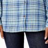 imageDickies Womens Plaid Flannel Long Sleeve ShirtBlue Plaid