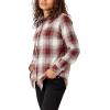 imageDickies Womens Plaid Flannel Long Sleeve ShirtBrick Plaid