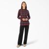 imageDickies Womens Plaid Flannel Long Sleeve ShirtFig
