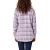 imageDickies Womens Plaid Flannel Long Sleeve ShirtGreen Plaid