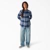 imageDickies Womens Plaid Flannel Long Sleeve ShirtNaval Academy