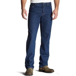 imageDickies Mens Washed Regular Fit 5Pocket JeanIndigo Blue