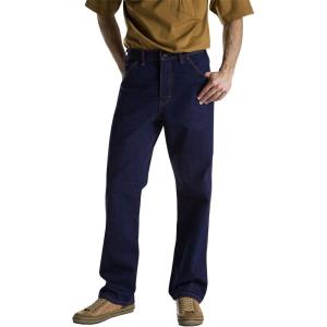 imageDickies Mens Washed Regular Fit 5Pocket JeanIndigo Blue Rigid V1