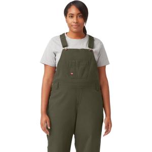 imageDickies Womens Denim Bib OverallRinsed Moss Green