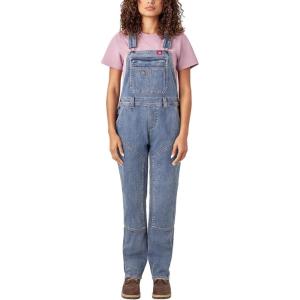 imageDickies Womens Double Front Bib OverallsLight Stonewashed Denim