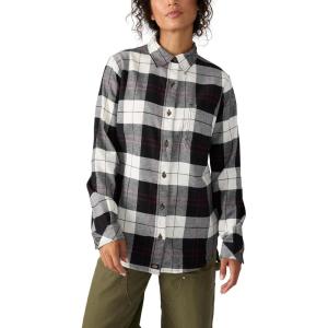imageDickies Womens Plaid Flannel Long Sleeve ShirtBlackEgret