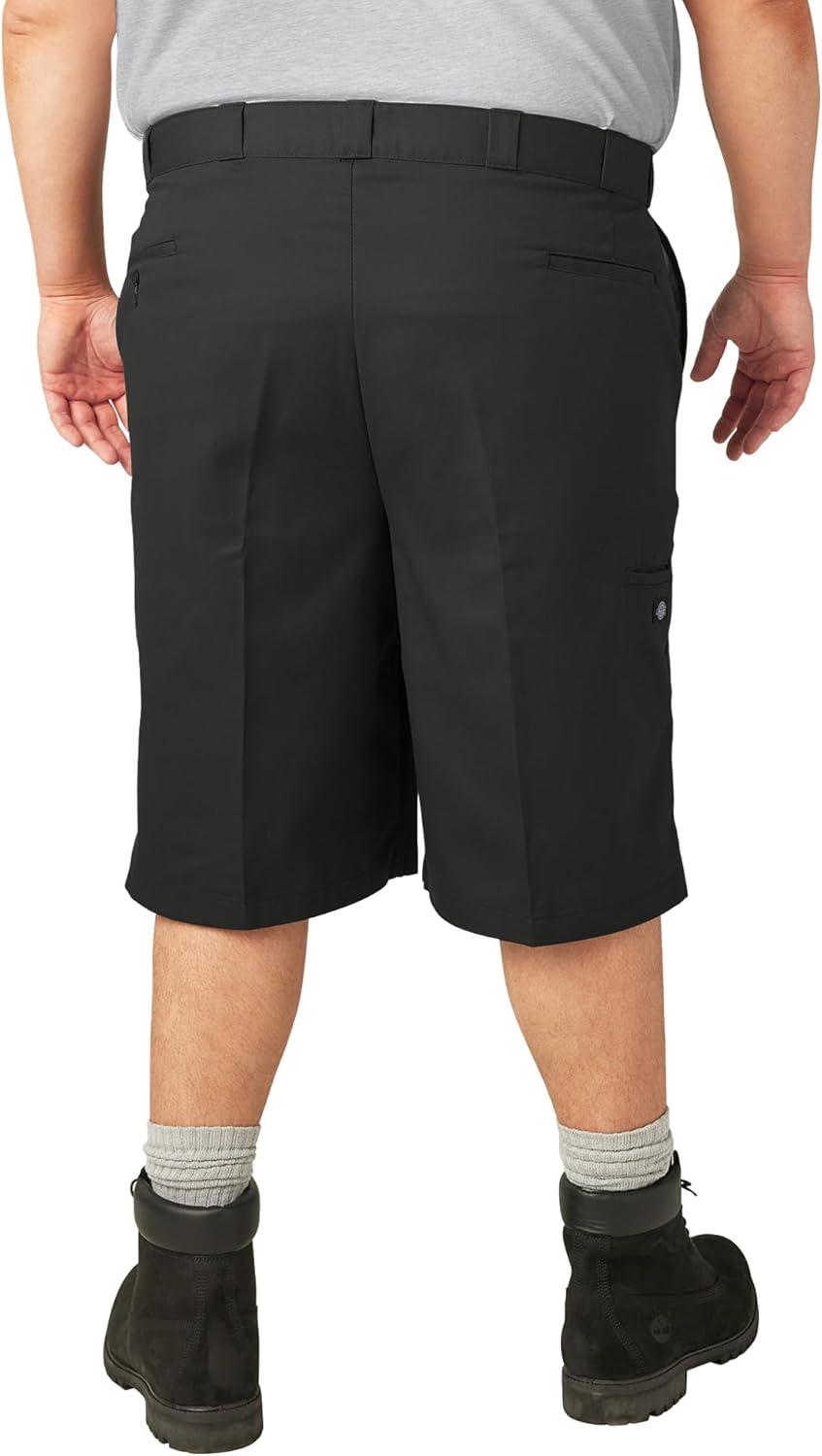 imageDickies Mens 13Inch Loose Fit Work Shorts  Durable Outdoor Uniform Shorts with MultiPockets for Men on The JobBlack