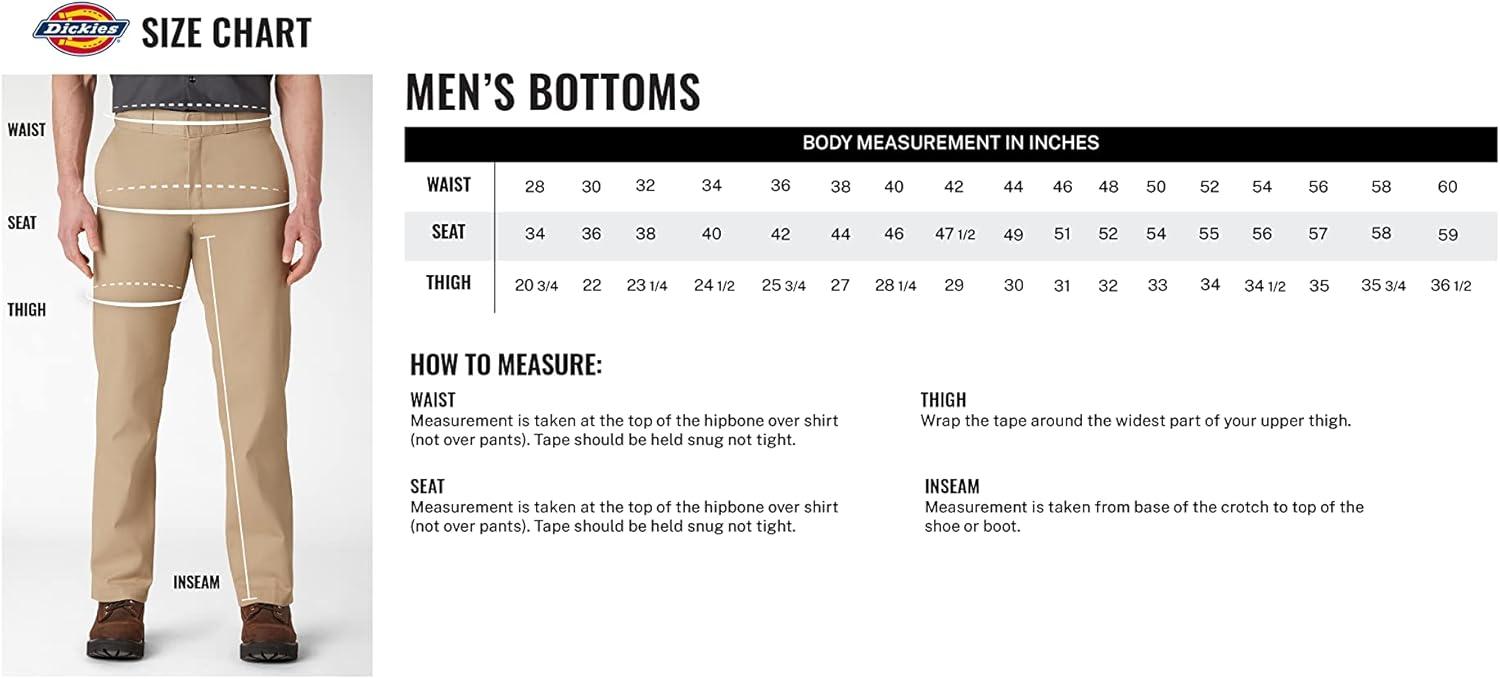 imageDickies Mens 13Inch Loose Fit Work Shorts  Durable Outdoor Uniform Shorts with MultiPockets for Men on The JobBlack