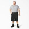 imageDickies Mens 13Inch Loose Fit Work Shorts  Durable Outdoor Uniform Shorts with MultiPockets for Men on The JobBlack