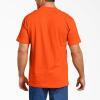 imageDickies Mens Big ampamp Tall Heavyweight Crew Neck Short Sleeve Tee BigTallBright Orange