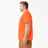 imageDickies Mens Big ampamp Tall Heavyweight Crew Neck Short Sleeve Tee BigTallBright Orange