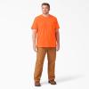 imageDickies Mens Big ampamp Tall Heavyweight Crew Neck Short Sleeve Tee BigTallBright Orange