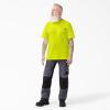 imageDickies Mens Big ampamp Tall Heavyweight Crew Neck Short Sleeve Tee BigTallBright Yellow