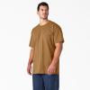 imageDickies Mens Big ampamp Tall Heavyweight Crew Neck Short Sleeve Tee BigTallBrown Duck
