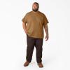 imageDickies Mens Big ampamp Tall Heavyweight Crew Neck Short Sleeve Tee BigTallBrown Duck