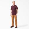 imageDickies Mens Big ampamp Tall Heavyweight Crew Neck Short Sleeve Tee BigTallBurgundy