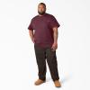 imageDickies Mens Big ampamp Tall Heavyweight Crew Neck Short Sleeve Tee BigTallBurgundy