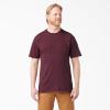 imageDickies Mens Big ampamp Tall Heavyweight Crew Neck Short Sleeve Tee BigTallBurgundy