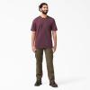 imageDickies Mens Big ampamp Tall Heavyweight Crew Neck Short Sleeve Tee BigTallBurgundy Heather