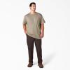 imageDickies Mens Big ampamp Tall Heavyweight Crew Neck Short Sleeve Tee BigTallDesert Sand