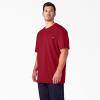 imageDickies Mens Big ampamp Tall Heavyweight Crew Neck Short Sleeve Tee BigTallEnglish Red