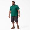 imageDickies Mens Big ampamp Tall Heavyweight Crew Neck Short Sleeve Tee BigTallGreen Heather