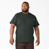 imageDickies Mens Big ampamp Tall Heavyweight Crew Neck Short Sleeve Tee BigTallHunter Green