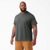 imageDickies Mens Big ampamp Tall Heavyweight Crew Neck Short Sleeve Tee BigTallHunter Green Heather