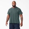 imageDickies Mens Big ampamp Tall Heavyweight Crew Neck Short Sleeve Tee BigTallLincoln Green