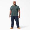 imageDickies Mens Big ampamp Tall Heavyweight Crew Neck Short Sleeve Tee BigTallLincoln Green