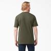 imageDickies Mens Big ampamp Tall Heavyweight Crew Neck Short Sleeve Tee BigTallMilitary Green