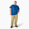 imageDickies Mens Big ampamp Tall Heavyweight Crew Neck Short Sleeve Tee BigTallRoyal Blue