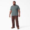 imageDickies Mens Big ampamp Tall Heavyweight Crew Neck Short Sleeve Tee BigTallSmoke Blue