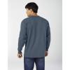 imageDickies Mens Big and Tall Long Sleeve Heavyweight Crew NeckBaltic Blue Single Dye Heather