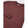 imageDickies Mens Big and Tall Long Sleeve Heavyweight Crew NeckBurgundy Single Dye Heather