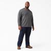 imageDickies Mens Big and Tall Long Sleeve Heavyweight Crew NeckCharcoal Gray Heather
