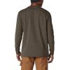 imageDickies Mens Big and Tall Long Sleeve Heavyweight Crew NeckChocolate Brown Single Dye Heather