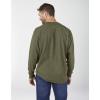 imageDickies Mens Big and Tall Long Sleeve Heavyweight Crew NeckMilitary Green Single Dye Heather
