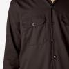 imageDickies Mens Long Sleeve Work ShirtDark Brown