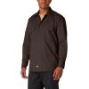 imageDickies Mens Long Sleeve Work ShirtDark Brown V1