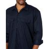 imageDickies Mens Long Sleeve Work ShirtDark Navy V1
