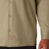 imageDickies Mens Long Sleeve Work ShirtKhaki V1