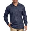 imageDickies Mens Long Sleeve Work ShirtNavy V1