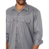 imageDickies Mens Long Sleeve Work ShirtSilver V1