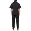 imageDickies Mens Short Sleeve Coverall  Zipper Front Work Jumpsuit for Mechanics Industrial Overall UniformBlack V1