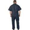 imageDickies Mens Short Sleeve Coverall  Zipper Front Work Jumpsuit for Mechanics Industrial Overall UniformDark Navy