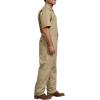 imageDickies Mens Short Sleeve Coverall  Zipper Front Work Jumpsuit for Mechanics Industrial Overall UniformKhaki V1